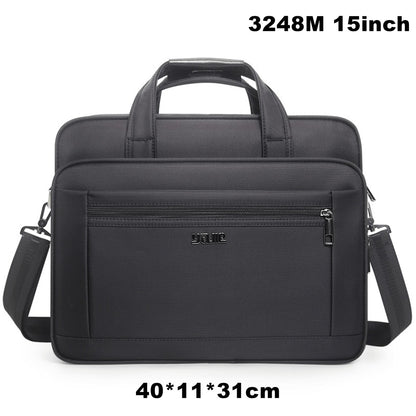OYIXINGER Super Large Capacity Men Briefcase Waterproof Oxford Shoulder Bag For 15 17 19 inch Macbook Air Pro Business Briefcase