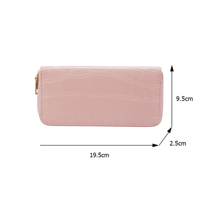 Alligator Pattern Women Long Wallet Soft Pu Leather Party Clutch Double Layer Wallet Female Coin Purses Credit Card Holder