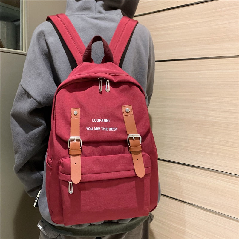 Fashion Backpack For Teenager Student Waterproof Women Backpack Nylon Shoulder Bag New Trend Female Bagpack Large School Bags