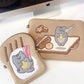 Korean cartoon toast cat tablet case laptop bag for Huawei Mac Ipad pro 9.7 10.5 10.8 11 13 13.3 14 inch sleeve liner bag pouch