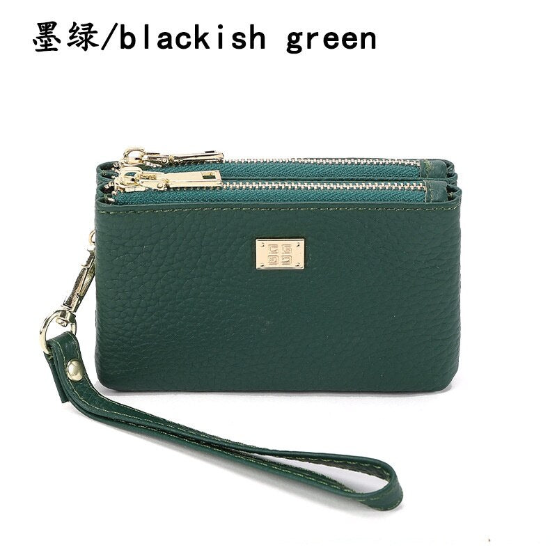 Colorful Cluth Bag For Women Double Zipper Wallet Fashion Hand Bag Casual Style Mini Bag