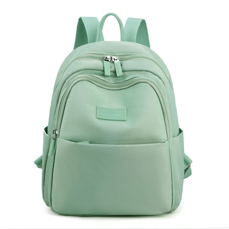 High Quality Women&#39;s Backpack Fashionable Simple Waterproof Nylon Fabric Small Backpack Suitable For Young Women Shopping