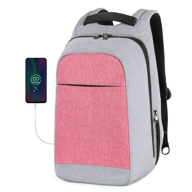 Multi Fashion Female Feminina Mochila Pink 15.6&quot; Laptop Anti theft Backpacks Travel Women School Backpack for Girls Business Bag