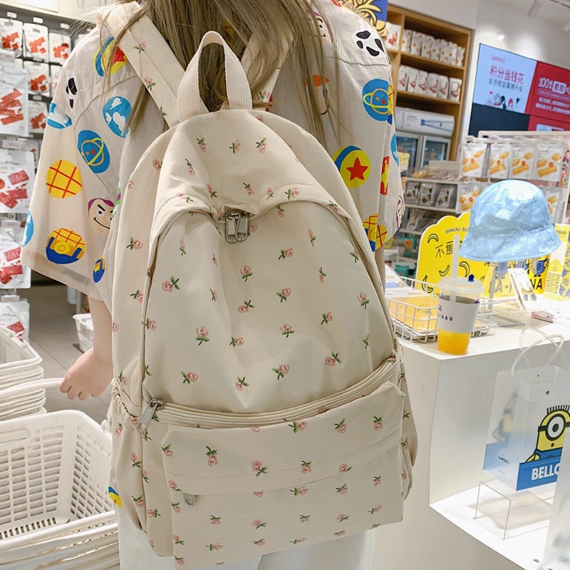 Women College Student Backpack Double Shoulder Large Capacity Travel Laptop Rucksack Book Schoolbag For Teenage Girl New