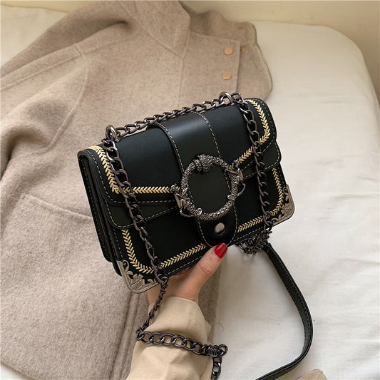 High Quality Chain Crossbody Bags for Women Fashion Small Shoulder Bag Luxury Ladies Handbag Designer New Flap Messenger Bag 45z