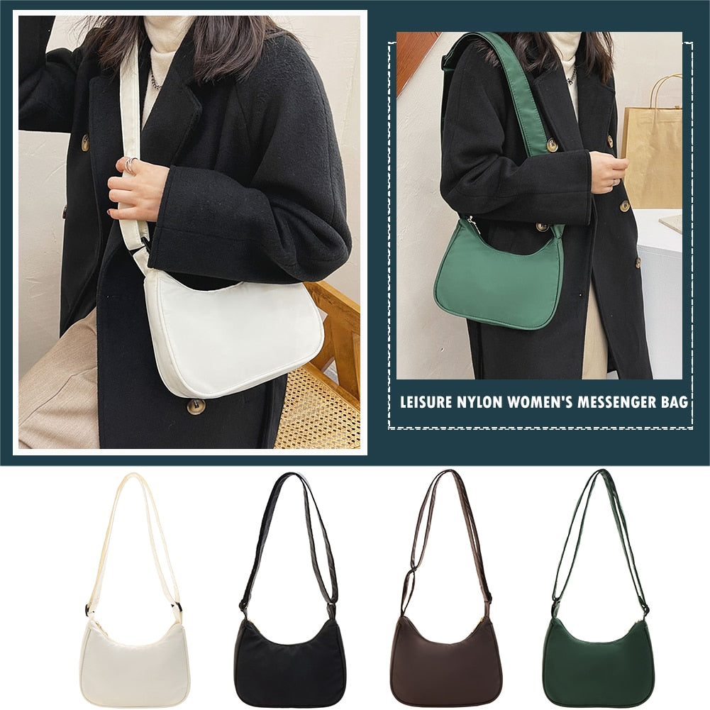 Exquisite Women Shoulder Bag Solid Color Armpit Designer Underarm Bags Leisure Ladies Crescent Daily Dumpling Bags