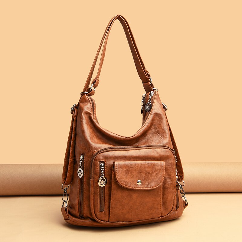 Women Handbags Luxury Designer Handbag Solid Color Messenger Bags Large Capacity Casual Ladies Shoulder Bags PU Leather Tote Bag