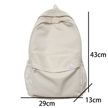 New Waterproof Nylon Women Backpack Female Travel Bag Backpacks Schoolbag for Teenage Girls Solid Color Bookbag Mochila Bookbag