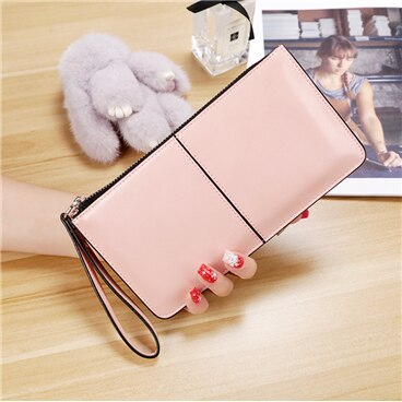 Luxury Women&#39;s Wallet Ladies PU Leather Long Women&#39;s Mobile Phone Bag Card Bag Handbag Fashion Convenient Wallet Women