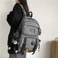 DCIMOR New Multi-pocket Waterproof Nylon Backpack Large Capacity Solid Color Women Schoolbag Men Insert Buckle Laptop Backpacks