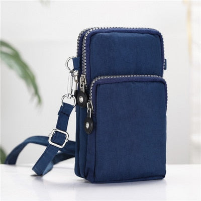 New Sports Wallet Phone Bag for Mobile Shoulder Bag Pouch Case Belt Handbag Purse Coin Wallet Retro Key Holder Small Money Bag