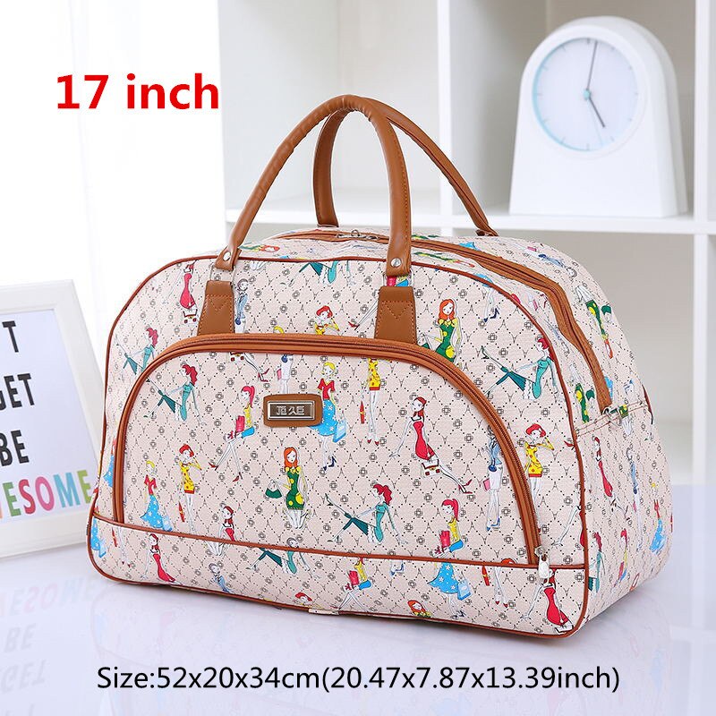 High Capacity Travel Tote Bag Woman Weekend Overnight Short Excursion Clothes Cosmetic Duffle Organizer Luggage Pouch Supplies