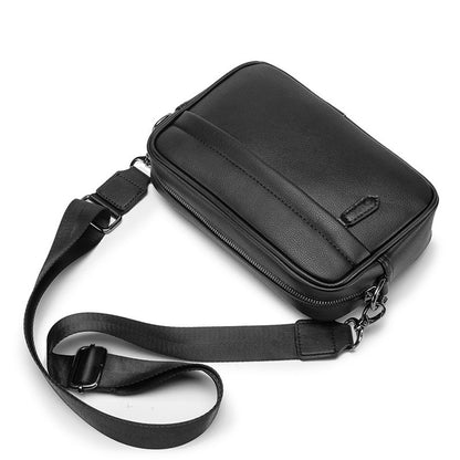 Fashion Men&#39;s Crossbody Messenger Bag Casual Designer Sling Shoulder Bags for Men Multifunction PU Leather Travel Handbags