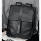 LEBSGE Fashion Men&#39;s High Quality Pu Leather Street Trend Backpack Men&#39;s Bag Casual Travel Black Backpack Youth Computer Bag