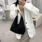 Women Fashion Oxford Cloth Large Capacity Underarm Shoulder Bags Tote Casual Solid Color Female Simple Daily Shoulder Handbags