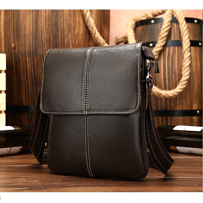 Men&#39;s Shoulder Bag For Men Oil Leather Small Messenger Bag Men&#39;s Genuine Leather Crossbody/males Bags For Men Handbag