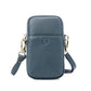 Ellovado Genuine Leather Crossbody Bag Women Coin Purse Mobile Phone Bag Lady Zipper Shoulder Bag Adjustable Strap Phone Purse