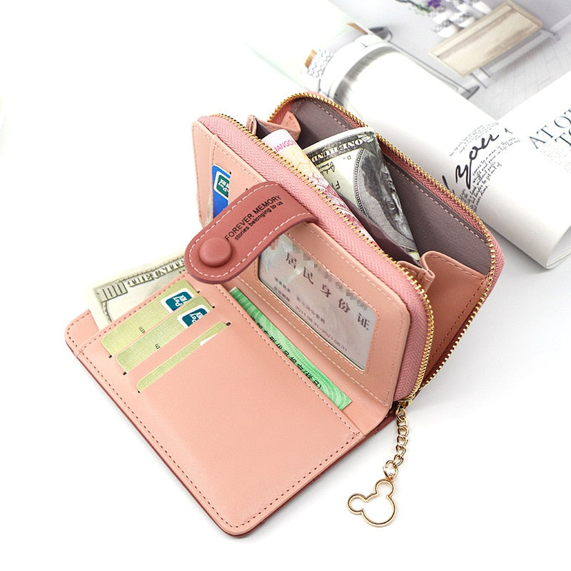 Women Wallet Medium Female Clutch Bag Zipper Coin Money Pocket Ladies Card Holder Purses Designer Womens Short Wallets