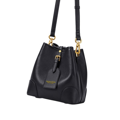 New Female Bucket Bag Genuine Leather Crossbody Bags for Women Luxury Shoulder Bag Ladies Brand Designer Bag