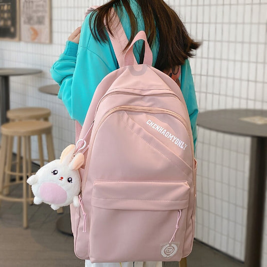 Fashion Girl Pink Kawaii Waterproof College Backpack Trendy Ladies Travel Bag Cool Women School Bag Laptop Female Cute Backpacks