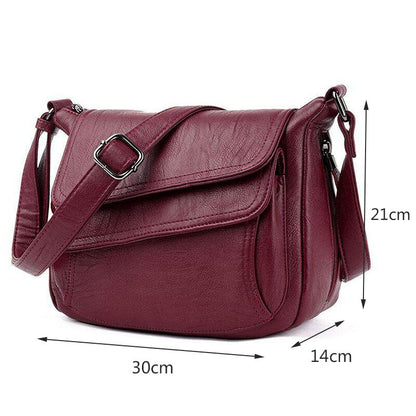 New White Designer PU Leather Crossbody Bags For Women Summer Women&#39;s Trend Handbags Branded Trending Cross Body Bag Sac