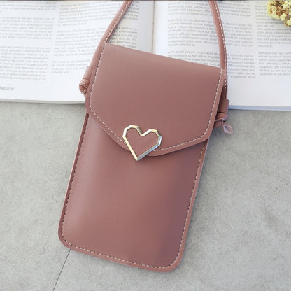 Touch Screen Cell Phone Purse Smartphone Wallet Leather Shoulder Strap Handbag Women Bag for Iphone X  S10 Huawei P20