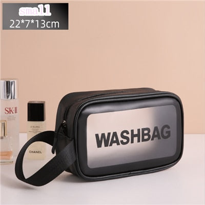 Women Portable Travel Wash Bag Female Transparent Waterproof Makeup Storage Pouch Large Capacity Cosmetic Organizer Beauty Case