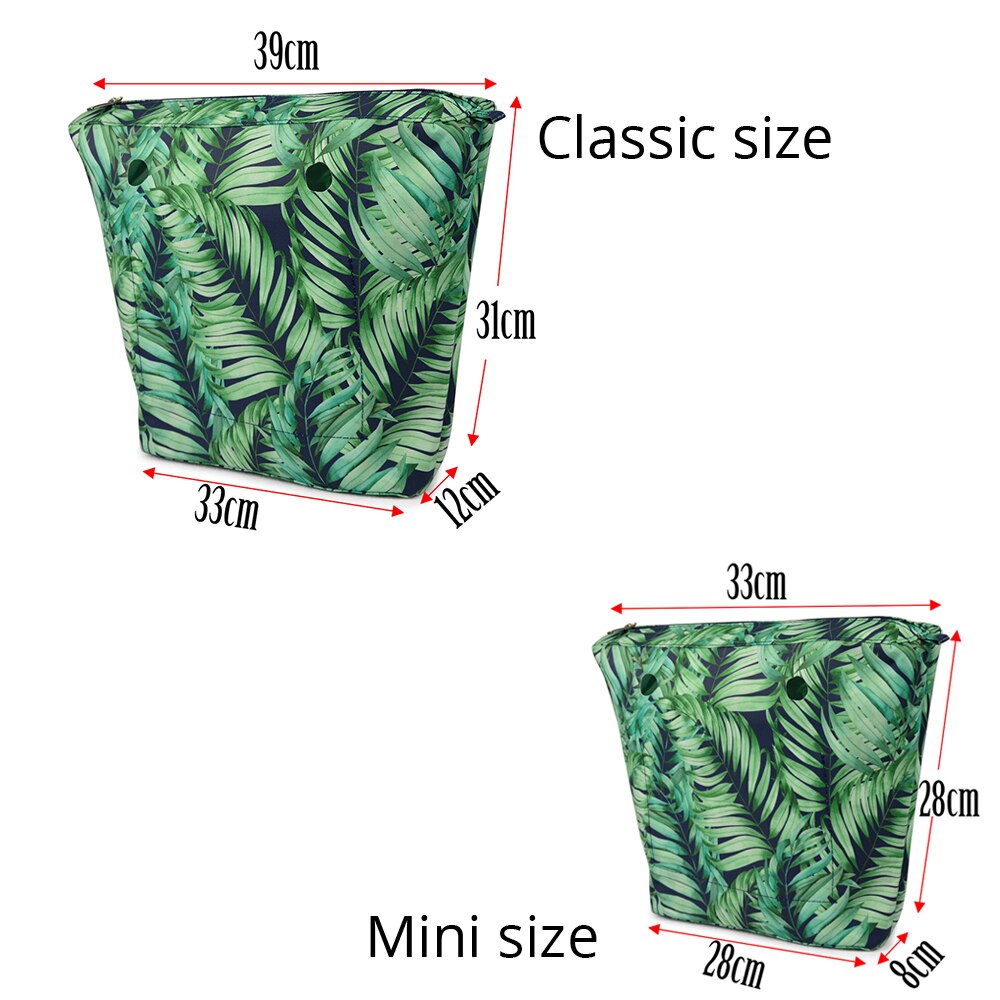 TANQU New Composite Twill Cloth Waterproof Inner Lining Insert Zipper Pocket for Classic Mini Obag Senior Inner Pocket for O Bag