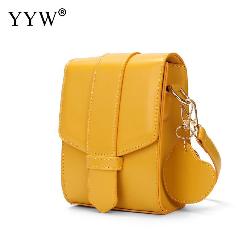 Simple Mobile Phone Bag Cute All-Match One-Shoulder Messenger Small Square Bag Wide Shoulder Strap Small Bag For Woman