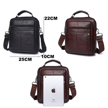 Men&#39;s Shoulder Bag Genuine Leather Bag Messenger Bags for Men Shoulder Handbag male Crossbody Bags Flap Male Handbag ZZNICK