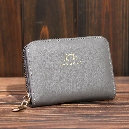 New Women Wallet Many Muti-Card Holder Ladies Small Purse Zipper Hasp Card Case High Quality Wallets Credit Card Bag Purse