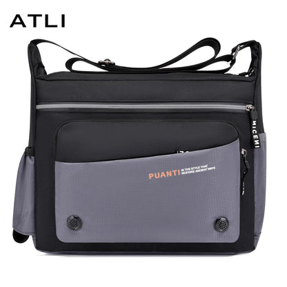 Men Solid Color Large Capacity Messenger for Men Casual Oxford Laptop Bags Male Business Travel Crossbody Shoulder Bag