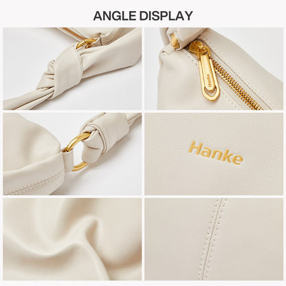 Hanke Brand New Design Genuine Leather Women Bag One Shoulder Handbag Natural Cowhide H31020