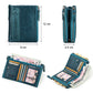 Contact&#39;s Genuine Leather Wallet Women Coin Pocket Double Zipper Card Holder Money Bags Fashion Ladies Small Purses Mini Wallet
