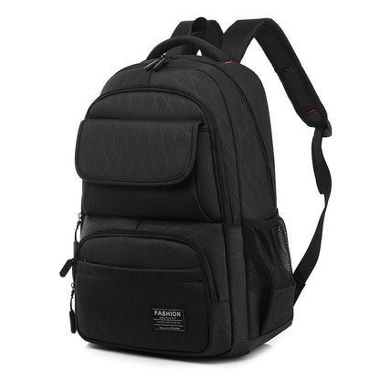 Large Capacity Fashion Solid Color Nylon Men&#39;S Backpack Travel Lightweight Shoulder Bag Boy Student School Bag