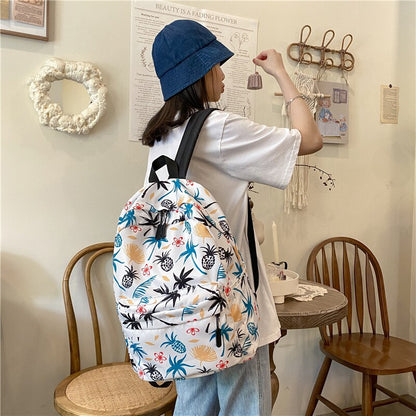 School Backpacks Fashion Graffiti Printing Women&#39;s Backpack Casual College Student School Bags for Girl Teenage Female Schoolbag