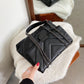 New Casual Thread Chain Crossbody Bags For Women Fashion Simple Shoulder Bag Ladies Designer Handbags PU Leather Messenger Bags