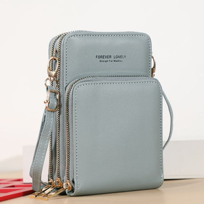 Touchable Cell Phone Shoulder Bags Women Multi-functional Pocket Mini Crossbody Bag Card Purse Ladies Small Female Messenger Bag