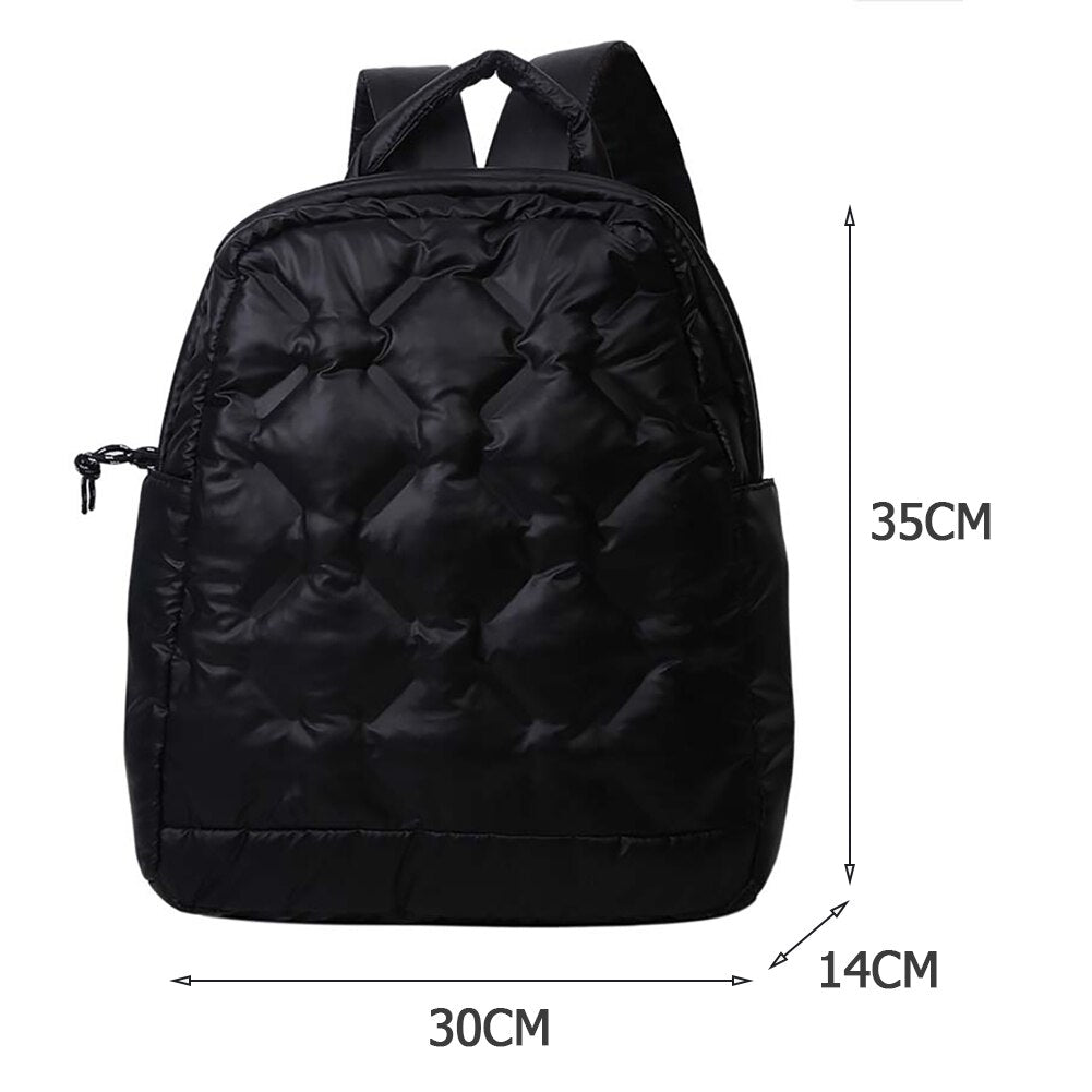 Fashion Autumn Winter Women Backpack Space Cotton Backpack Unisex Large Lightweight Women Travel Business Knapsacks