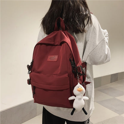 Casual Women&#39;s Backpacks Kawaii Men&#39;s Backpack Nylon Waterproof School Bags For Teenager Girls Shoulder Bags Mochilas Rucksacks