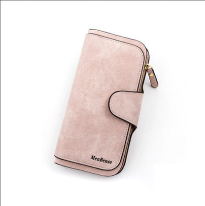 Women&#39;s wallet made of leather Wallets Three fold VINTAGE Womens purses mobile phone Purse Female Coin Purse Carteira Feminina