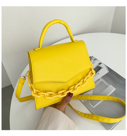 New Chain Shoulder Bag Designer Handbags For Ladies Solid Color Crossbody Bags For Women Fashion Female Small Flap Handle Bag