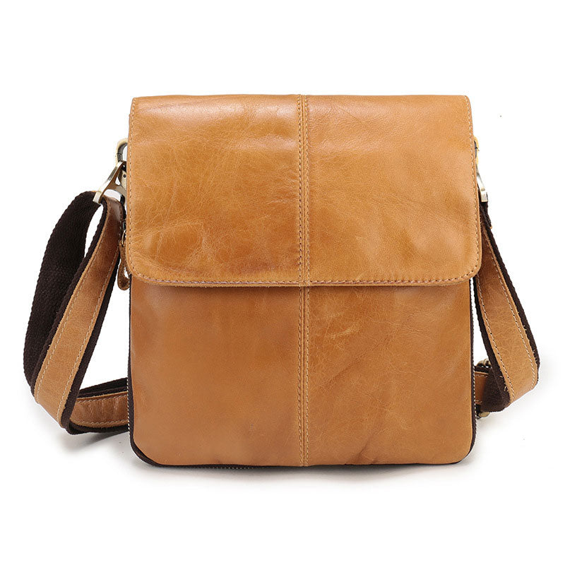 Functional Men Genuine Leather Messenger Shoulder Bag Middle Office Business Bag for Tablet Handbag Male Flexible Crossbody Bag