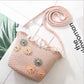 Fashion Summer Children Girls Shoulder Bag Beautiful Bowknot Straw Messenger Bag Kids Keys Coin Purse Cute Princess Mini Handbag