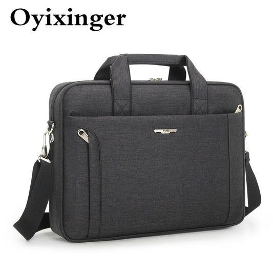 OYIXINGER Men Briefcase For 14 15.6 Inch Laptop Waterproof Oxford Men&#39;s Handbag Business Women Single Shoulder Messenger Bag Man