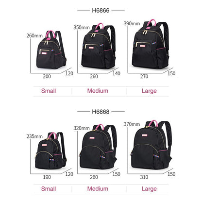 Hanke Women Backpack Fashion Design Waterproof Laptop Back Bag 15&quot; Backpack Bag Black Dropship H6866 H6868