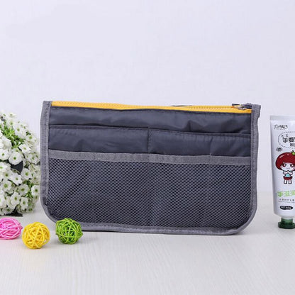 Organizer Insert Bag Women Nylon Travel Insert Organizer Handbag Purse Large liner Lady Makeup Cosmetic Bag Cheap Female Tote