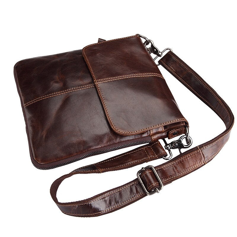 Genuine Leather Mens Bag Male Crossbody Bags Small Flap Casual Messenger Bags Men&#39;s Shoulder Bag Male Genuine Leather