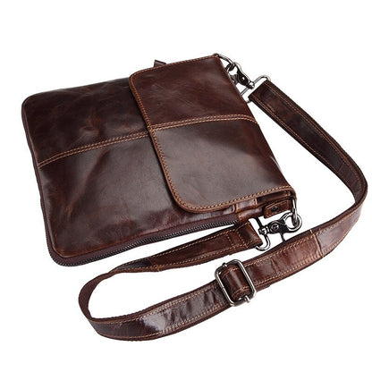 Genuine Leather Mens Bag Male Crossbody Bags Small Flap Casual Messenger Bags Men&#39;s Shoulder Bag Male Genuine Leather