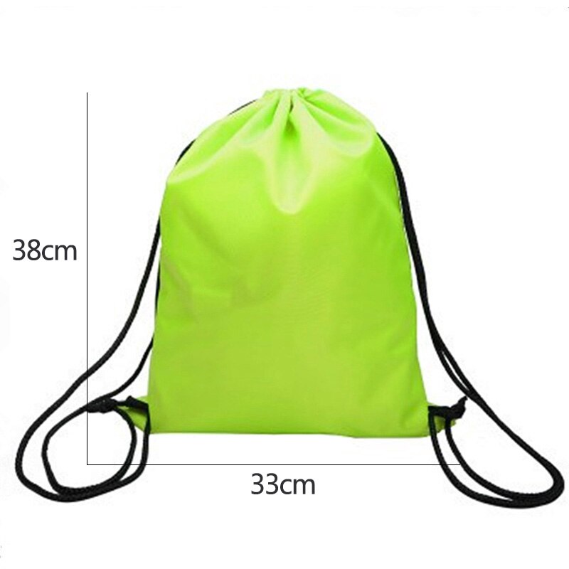 1pc Waterproof Drawstring Backpack Outdoor Travel Organizer Housekeeping Storage Bag  for Clothes Shoes Kids Toy